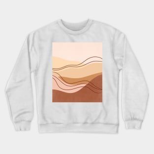 Abstract boho mountain landscape 2 Crewneck Sweatshirt